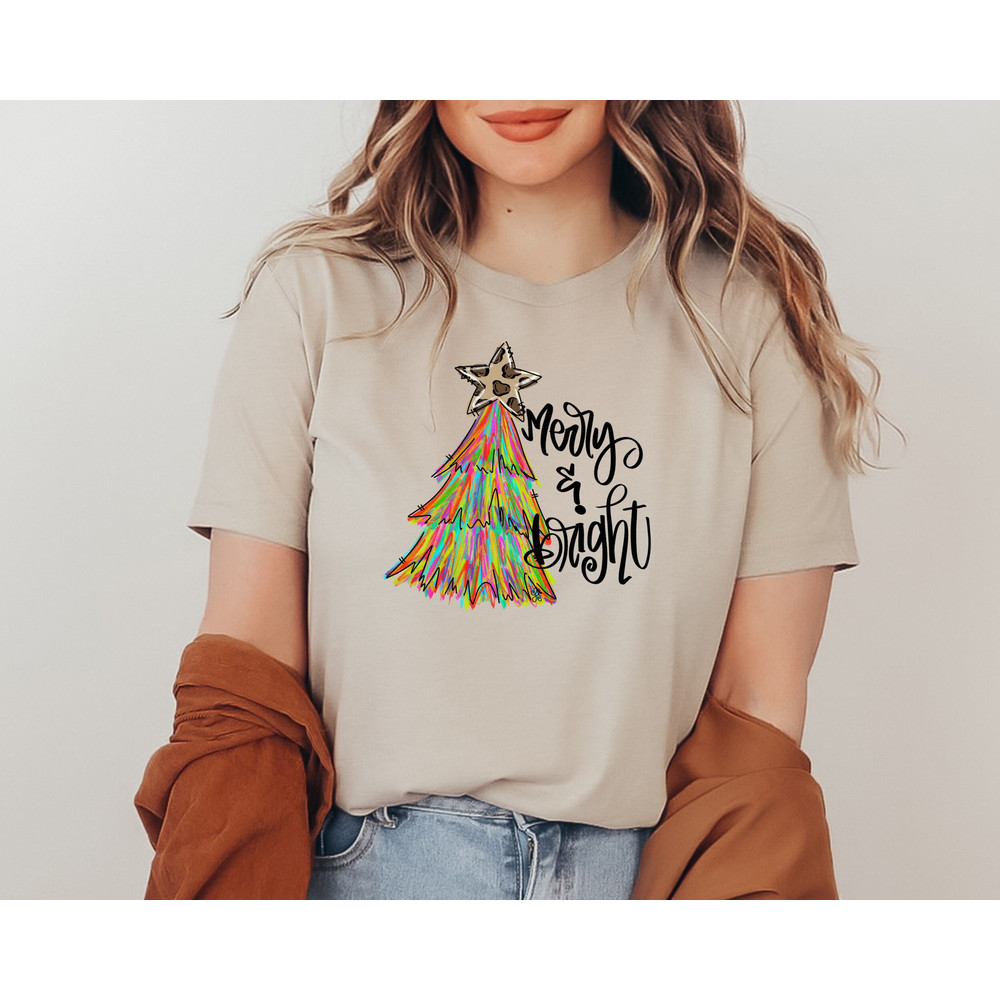 Christmas Shirt, Merry And Bright Shirt, Christmas Tree Shirt, Christmas Tree, Xmas Shirt, Merry Christmas Shirt, Christmas Gift.jpg