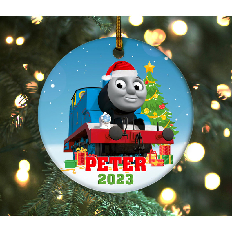 Thomas Train OrnamentThomas Train Christmas Ornament2023 Christmas OrnamentOrnamentPersonalized OrnamentThomas Train Birthday OFW117 - 1.jpg