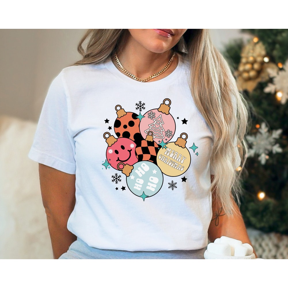 Christmas Shirt, Retro Christmas Shirt, Merry Christmas Shirts for Women, Holiday Shirt, Winter Shirt, Ho Ho Ho Christmas Shirt.jpg