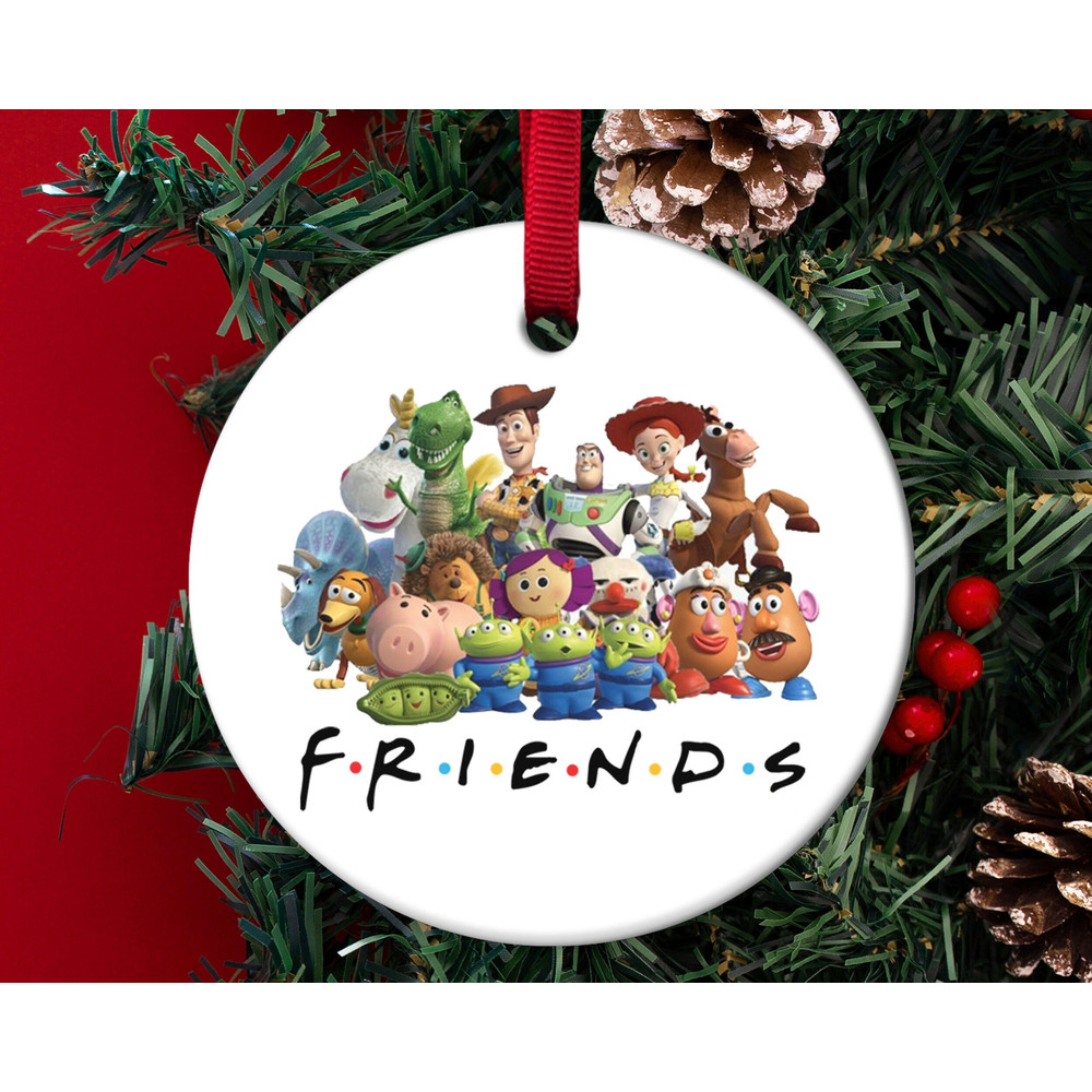 Toy Story Friends Christmas Ornament,Disney Friends Ornament,Disney vacation Gift,Xmas Disney Gift,Sheriff Woody,Buzz Lightyear, H-03122208 - 1.jpg