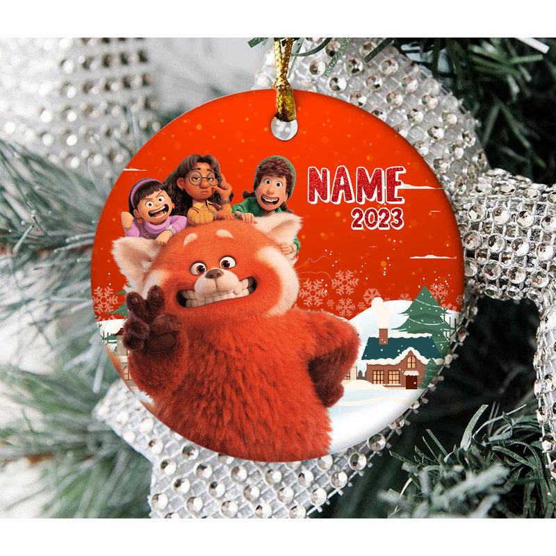 Turning Red Ornament, Personalized Turning Red Christmas Ornament, Personalized Gift, Personalized Ornament, Turning Red Birthday E1NG29 - 3.jpg