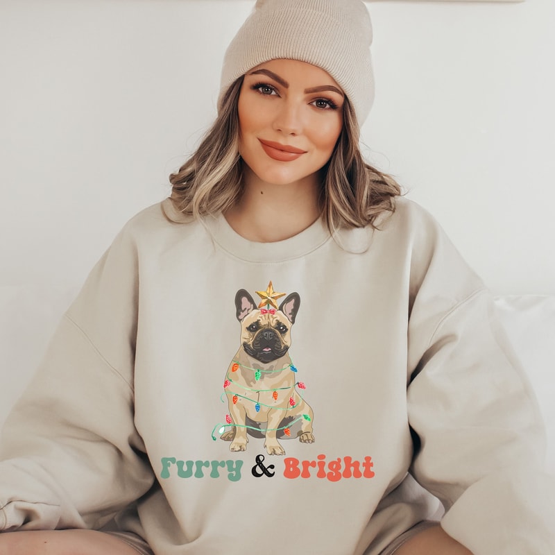 French Bulldog Christmas Unisex Sweatshirt, French Bulldog Sweatshirt,Frenchie Lover Shirt, Frenchie Dog Sweatshirt, Christmas Sweatshirt.jpg