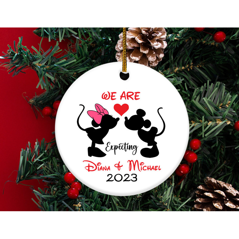 We are expecting ornament,Pregnancy Ornament,New Parents ornament,Disney Pregnancy ornament,Gift For Mom,Dad, HAPS22 - 3.jpg