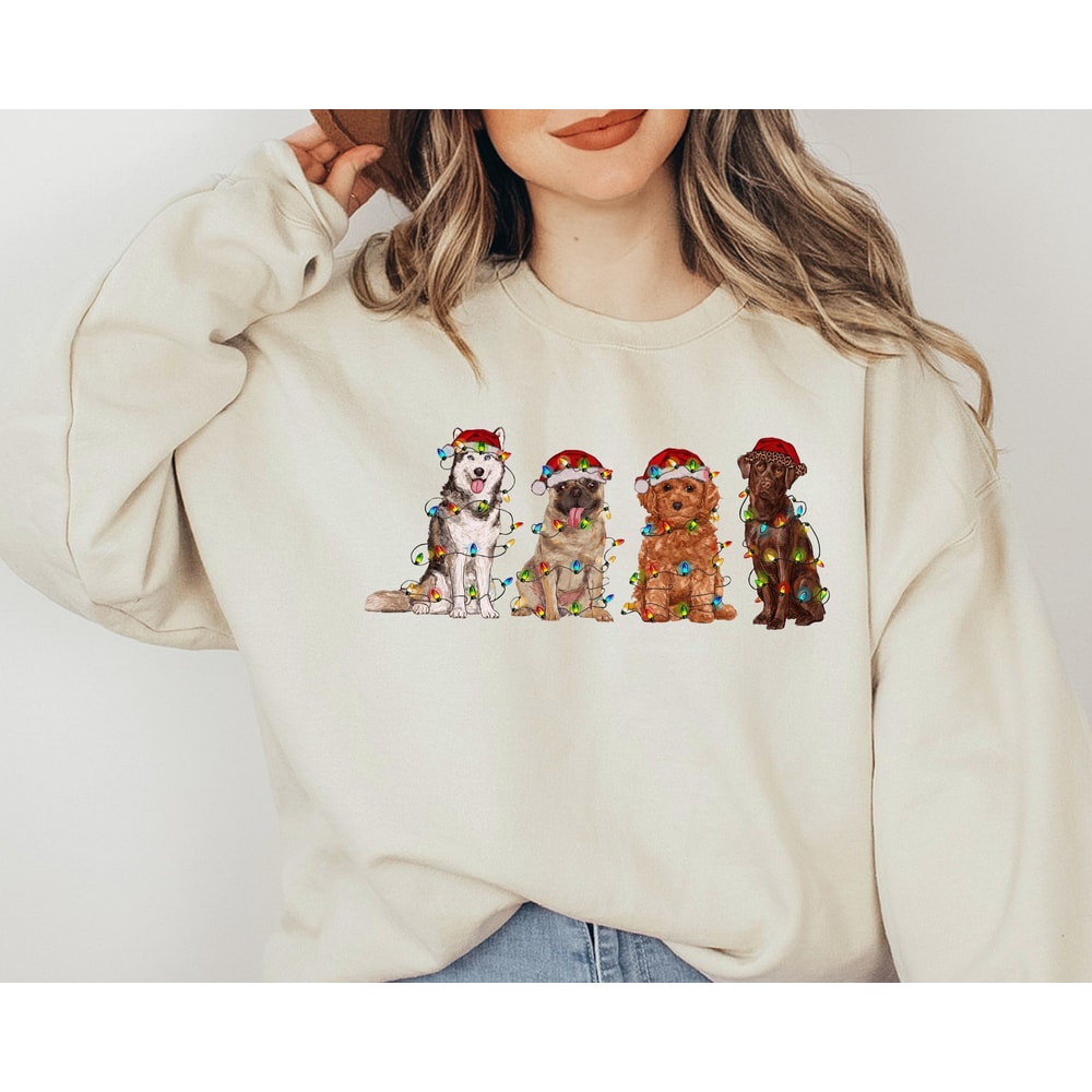 Christmas Sweatshirt, Christmas Dogs Sweatshirt, Dog Mom Shirt, Christmas Dogs Sweatshirt, Dogs Sweatshirt, Puppies Shirt, Christmas Shirt.jpg