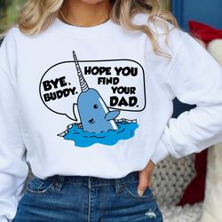 christmas sweatshirt, christmas whale holiday sweater, crewneck sweatshirt, holiday apparel funny christmas, you find yo