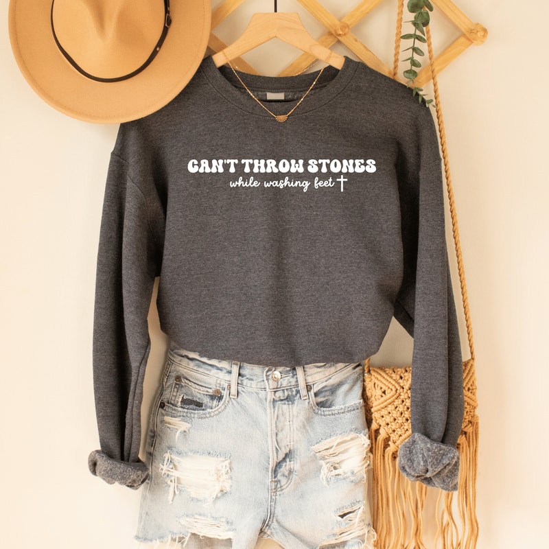 Jesus Embroidered Sweatshirt, Christian Streetwear, Jesus Loves You, Jesus is King, Embroidered Christian Sweatshirt, Jesus Sweatshirt.jpg