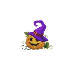 pumpkin machine embroidery design. 3 sizes. halloween embroidery design
