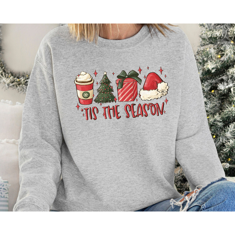 Christmas Sweatshirt, Tis The Season Sweatshirt, Christmas Tis The Season Sweatshirt, Christmas Coffee Sweatshirt, Cute Winter Sweatshirt.jpg
