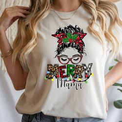 mama christmas shirt, merry mama shirt, merry christmas shirt, holiday shirt, christmas gift, matching family christmas