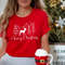 Merry Christmas Deer and Trees Shirt, Merry Christmas Shirt, Holiday T-Shirt, Womens Holiday Shirt, Christmas Shirt, Winter Shirt.jpg