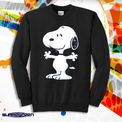the peanut gang happy snoopy men&8217s sweatshirt