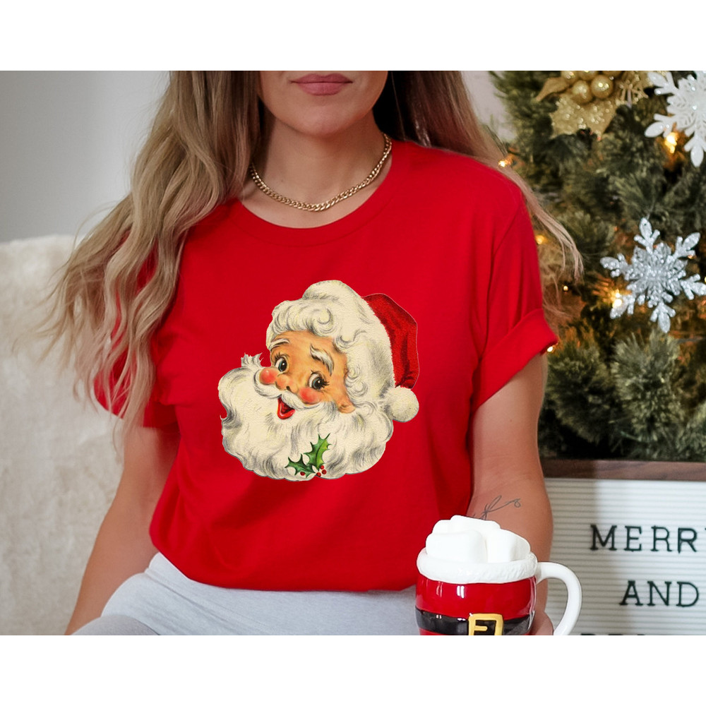 Vintage Santa Claus Christmas Shirt, Vintage Christmas T Shirt for Women, Vintage Santa Baby Shirt, Christmas Shirt Family, Christmas Gifts.jpg