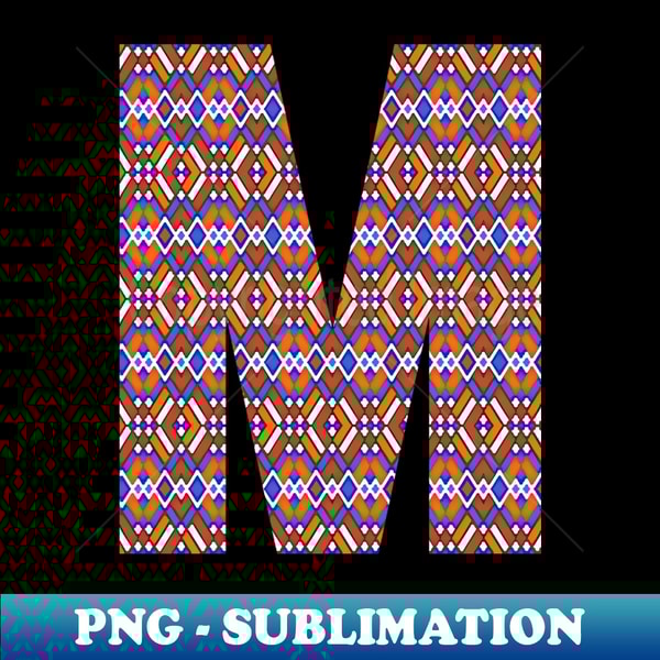 Monogram Letter M- geometric pattern - Exclusive Sublimation | Inspire ...
