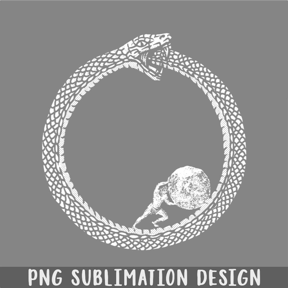 DM241123825-Sisyphus in an Ouroboros snake Unisex Philosophy For Existentialists PNG, Christmas PNG.jpg