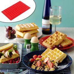 1 X Safety 4-Cavity Waffles Cake Chocolate Pan Silicone Mold Baking Mould Cooking Tools Kitchen Accessories Supplies
