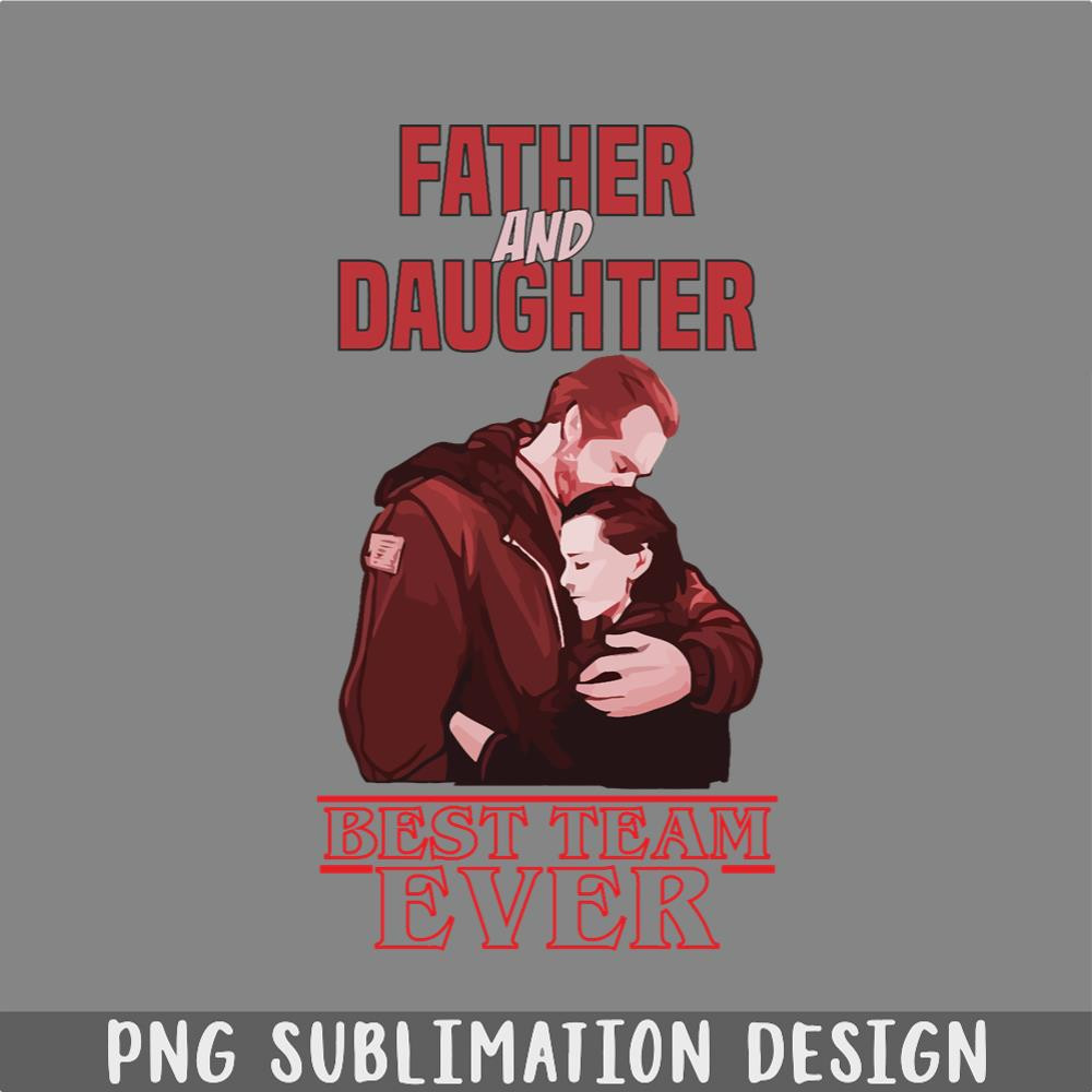 DM241123855-Stranger Things Best Team Ever Eleven and Hopper PNG, Christmas PNG.jpg