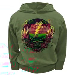 grateful dead &8211 scarlet syf dark green toddler hoodie