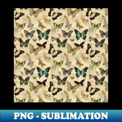 Butterfly Seamless Pattern Boho Insect Bug Moth Pupa Caterpillar Wings Beauty Flower Cute Spring Art - Creative Sublimation PNG Download - Unleash Your Creativity