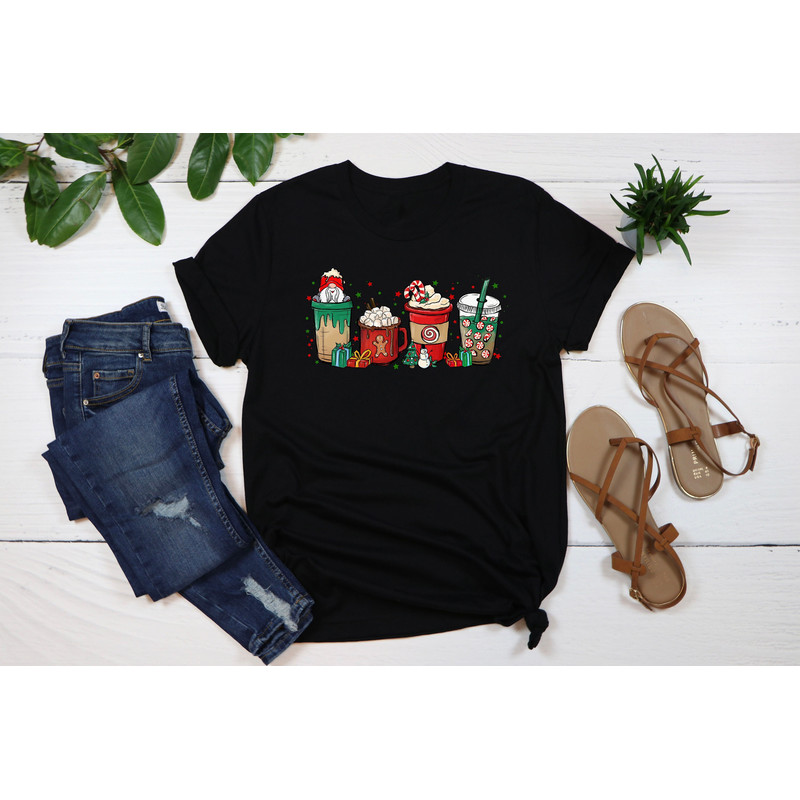 Christmas Coffee Shirt, Christmas Shirt, Christmas Latte Tshirt, Coffee Lover Gift Worker Winter Christmas Snowman Latte Coffee Lover.jpg