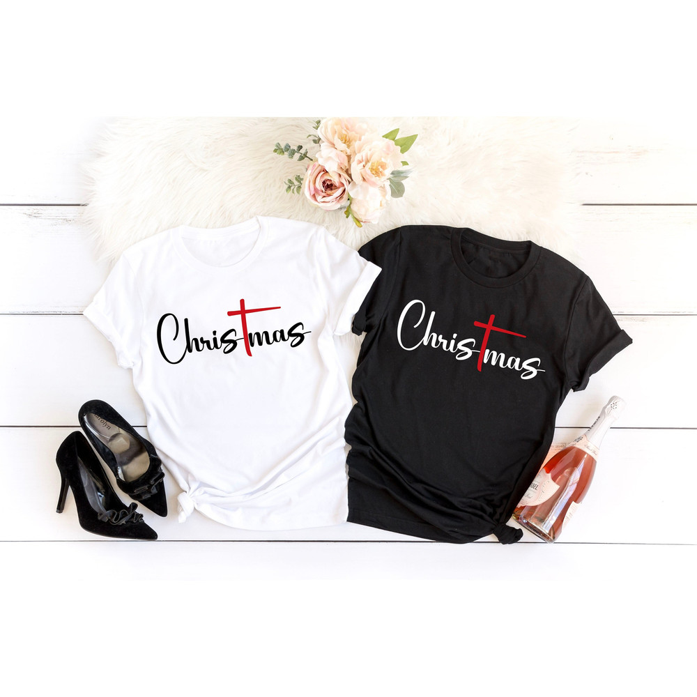 Christmas Cross Shirt,Red Cross Christmas Shirt,Holiday Shirt,Christmas Gift Shirt,Family Christmas Shirt,Merry Christmas Shirt,Christmas..jpg