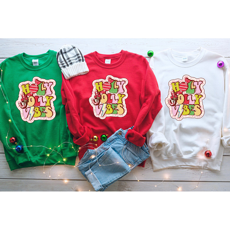 Holly Jolly Vibes Shirt, Holly Jolly Christmas, Holly Christmas Shirt, Holly Jolly Shirt, Christmas Sweatshirt, Christmas Sweater, Christmas.jpg