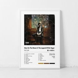 Man On The Moon II The Legend Of Mr Rager Music Poster, Poster Decorative Painting Wall Art Living Room Canvas Poster
