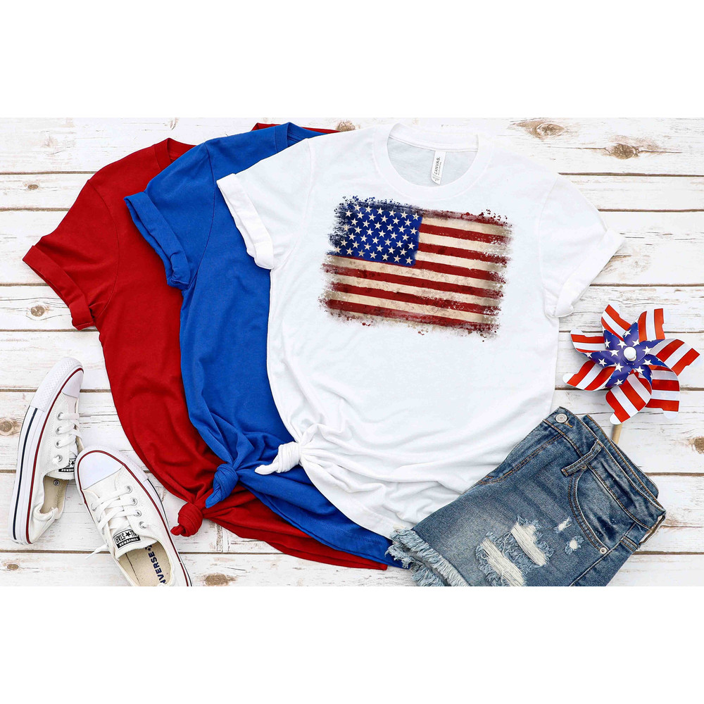 America Flag T-shirt, 4Th Of July Flag Shirt, Patriotic T-Shirts, USA Flag Shirt, Patriotic American Flag Shirts, USA Flag Distressed Shirt.jpg