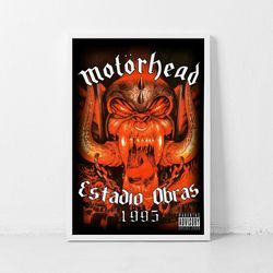 Motorhead Music Gig Concert Poster Classic Retro Rock Vintage Wall Art Print Decor Canvas Poster