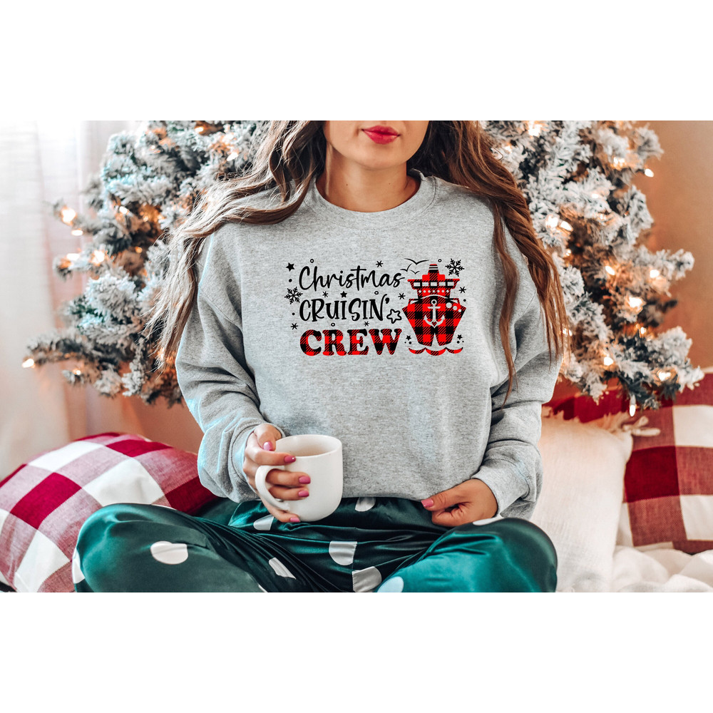 Christmas Cruisin Crew Shirt, Christmas Shirt, Christmas Buffalo Plaid Shirt, Cruisin Crew Shirt, Christmas Matching Shirt, Christmas Gift.jpg