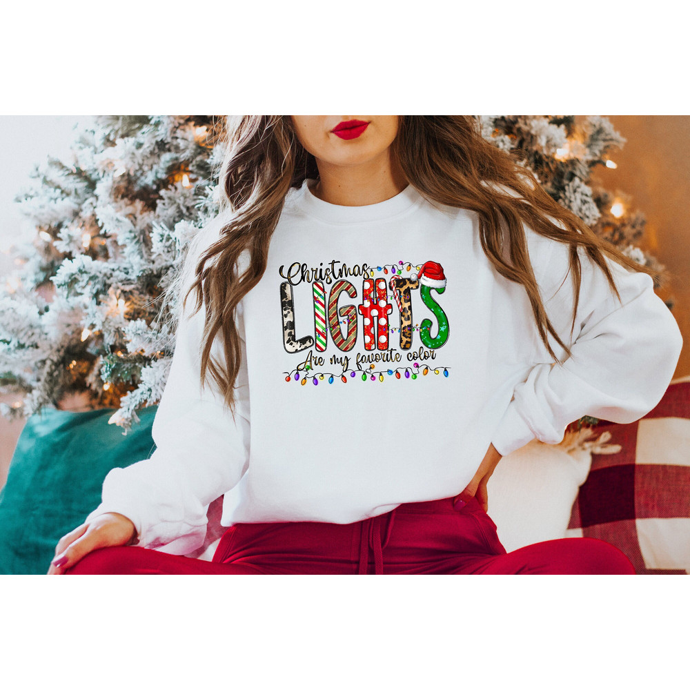 Christmas Lights Are My Favorite Color Shirt, Christmas Light Shirt, Merry Christmas, Christmas Shirt Christmas Family Shirt Christmas Gift.jpg