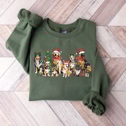 christmas lights dog sweatshirt, all breeds dog christmas sweatshirt, christmas lights shirt, christmas dog sweatshirt,