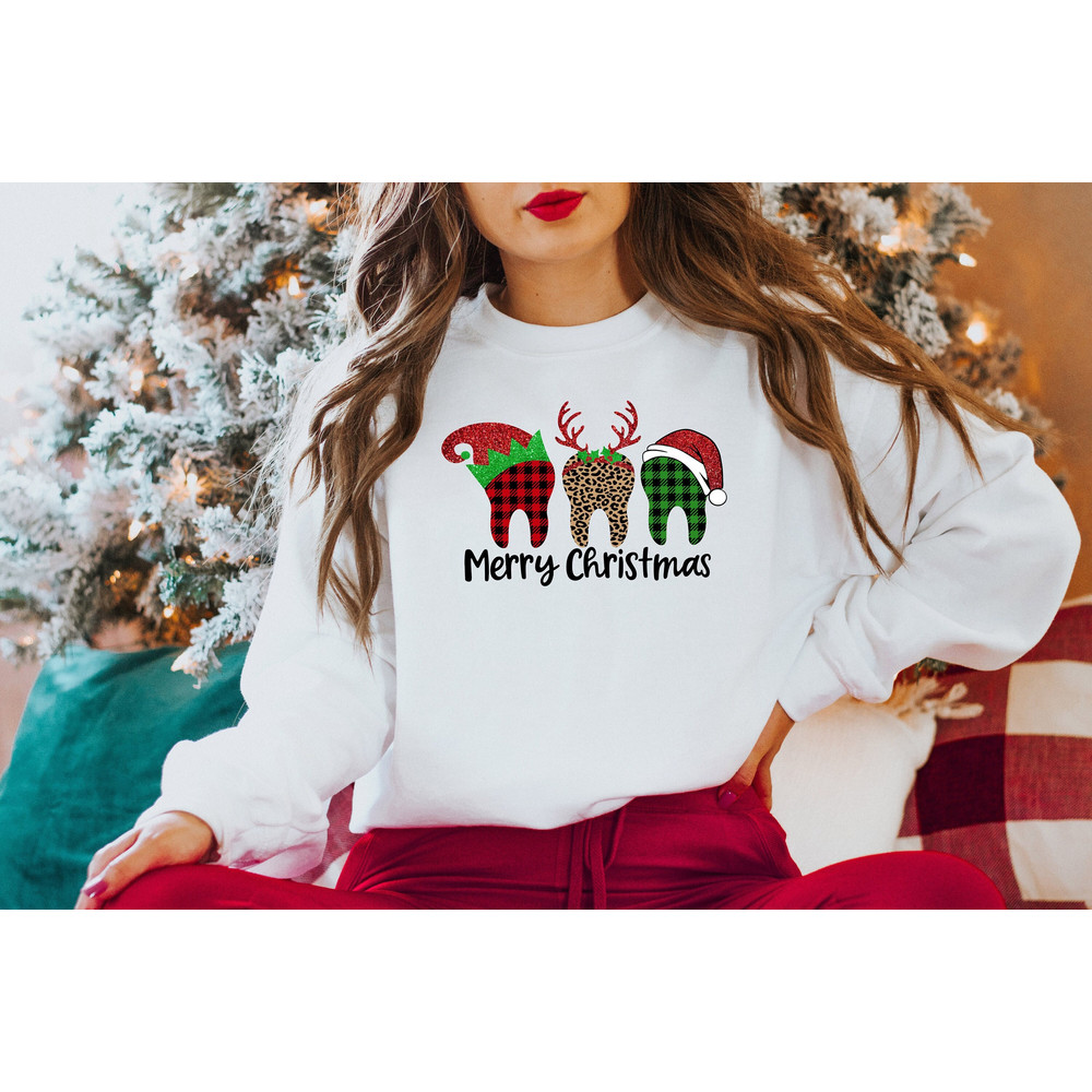 Christmas Teeth Shirt, Merry Christmas Shirt, Christmas Buffalo Plaid Shirt, Christmas Shirt, Christmas Dentist Shirt, Gift For Christmas.jpg