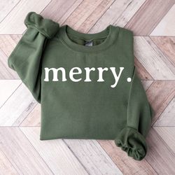 merry sweatshirt, merry christmas sweatshirt, christmas sweatshirt, christmas family matching sweatshirt, merry family m