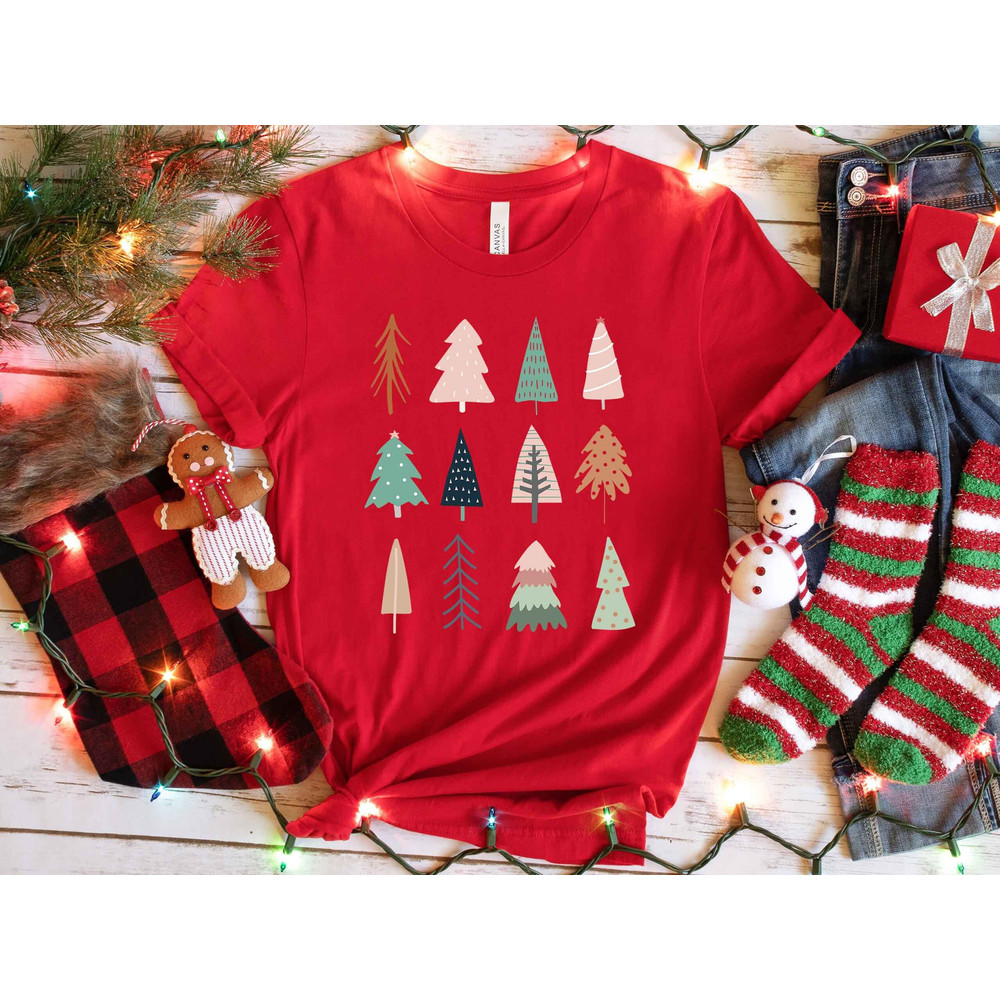 Christmas Trees Sweatshirt, Christmas Shirt for Women, Christmas Tee, Christmas Shirt, Shirts For Christmas, Cute Christmas Tee, Holiday Tee.jpg