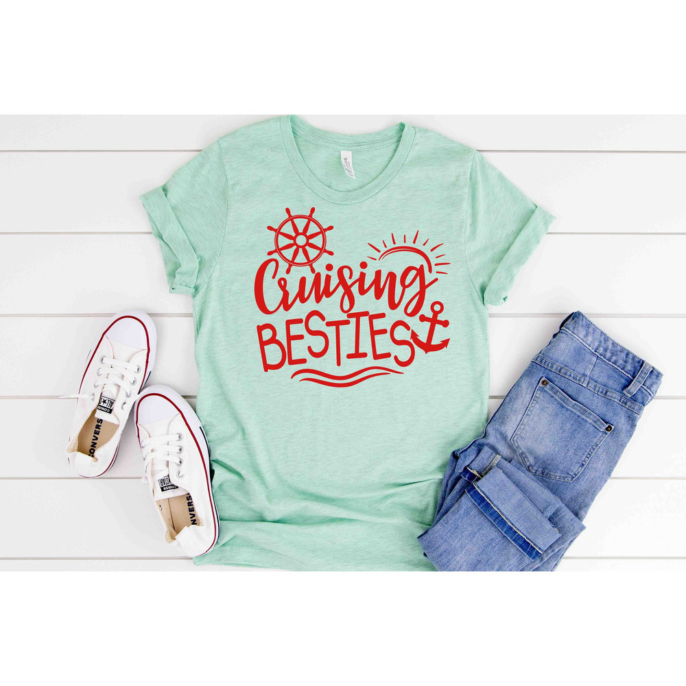 Cruise Shirts Besties Gone Cruising Matching Girls Trip Shirts Cruise Ship Shirts Best Friends Cruise Tee Cruising Together Cute Vacation.jpg