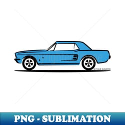 1967 ford mustang lone star limited edition blue body - instant sublimation digital download - enhance your apparel with stunning detail
