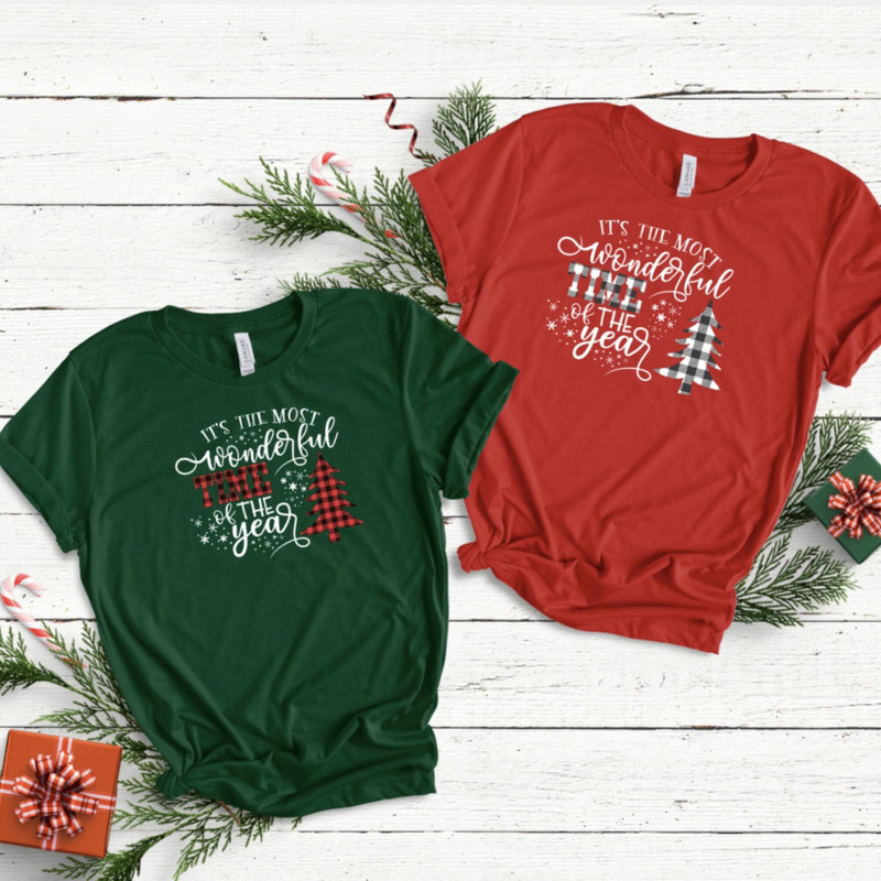 Christmas Shirts, It's the Most Wonderful Time of The Year, Buffalo Plaid, Christmas Shirt For Women, Christmas Shirt, Chirstmas Tee.jpg