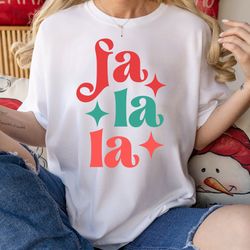 fa la la christmas shirt, mama and me new year shirt, christmas song shirt, cute christmas tee, music teacher gift