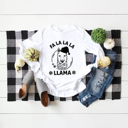fa la llama shirt- christmas shirt - happy holidays - funny christmas women - matching family christmas shirts - cute c