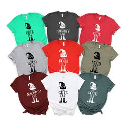 family group christmas elf shirts - sassy elf tee - customize elf t-shirt - elf shirt - cute - boss - loud - cute christ