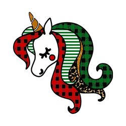 buffalo plaid unicorn svg, leopard svg, christmas unicorn svg, unicorn clipart, unicorn head svg, digital download