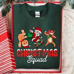christmas squad sweatshirt, christmas crew, gingerbread santa shirt, reindeer shirt, christmas shirt, christmas family s