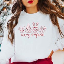 merry christmas sweatshirt  merry woofmas  christmas dog sweater  funny xmas sweater  dog mom sweatshirt  holiday sweate
