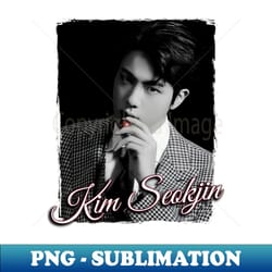 kim seokjin bts jin - signature sublimation png file - enhance your apparel with stunning detail