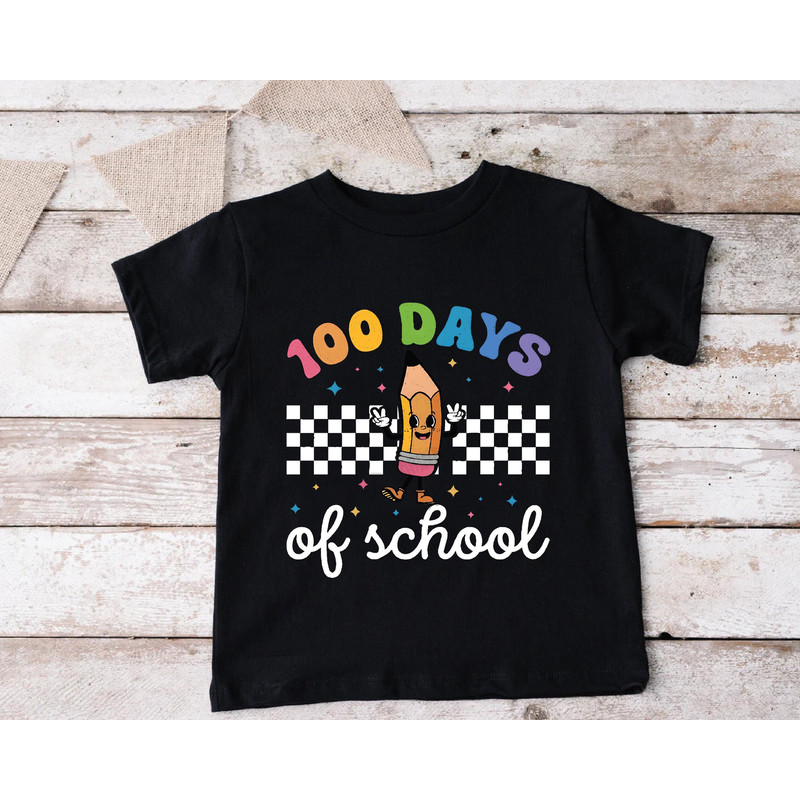 100 Days Of School Shirt, Kids School Shirt, Funny School Shirt, School Kid, 100th Day Of School Shirt, Student Life, Happy 100 Days Gift.jpg
