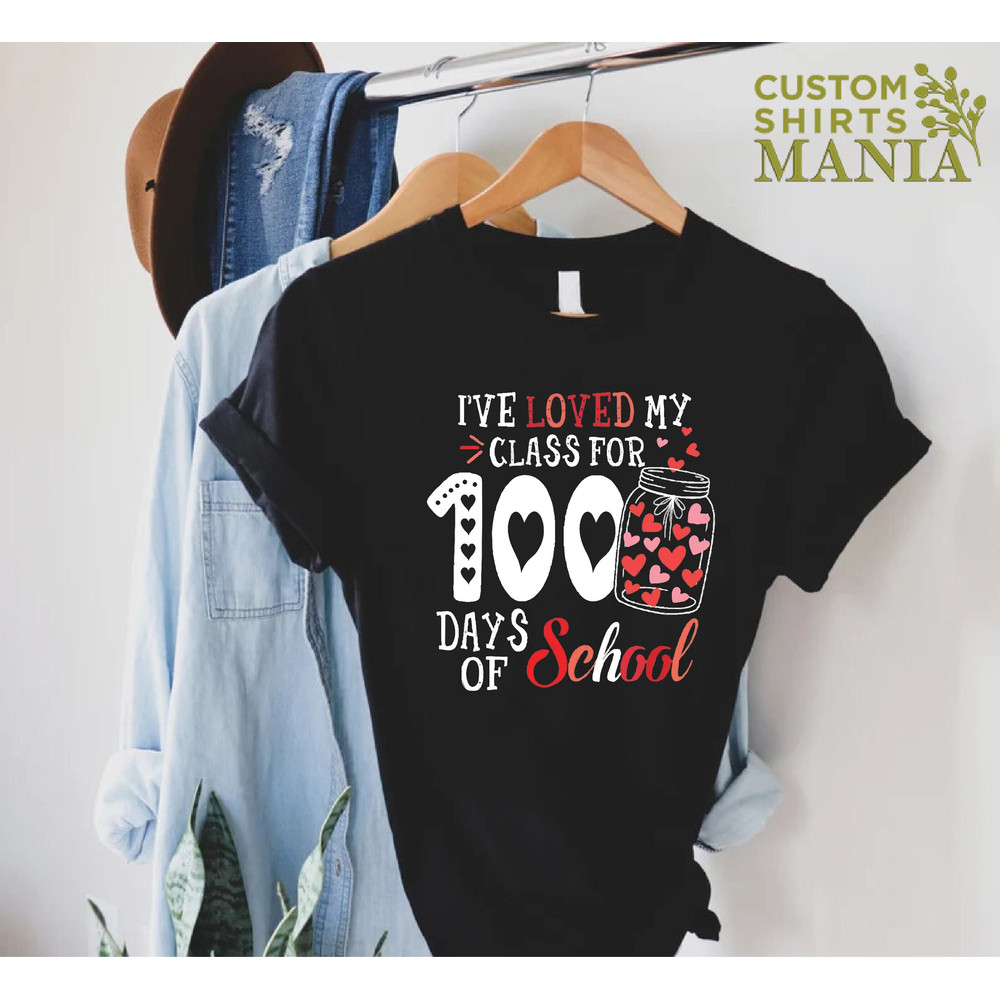 100 Days of School Shirt for Teacher, Teacher Love Shirt, Teacher Appreciation Gift, 100 Days of School Outfit, Teacher Life Shirt.jpg