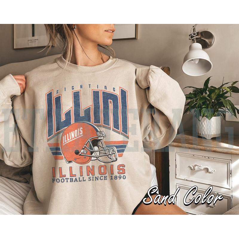 Custom Your City, Vintage Your Town of Illinois Crewneck Sweatshirt, Illinois 1890 Shirt, Illinois Fan Crewneck Shirt Gift.jpg