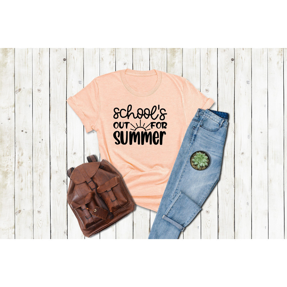 End of School Teacher Gift Shirt, Last Day Of School Tshirt, Teacher Life Shirt, School Tshirts, Summer Break Shirt, Teacher Summer Tee.jpg