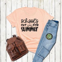 end of school teacher gift shirt, last day of school tshirt, teacher life shirt, school tshirts, summer break shirt, tea