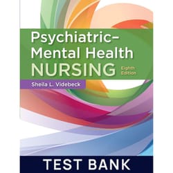 test bank for psychiatric-mental health nursing 8th edition test bank | all chapters included